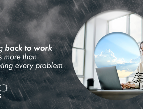 Progress beats perfection — getting back to work